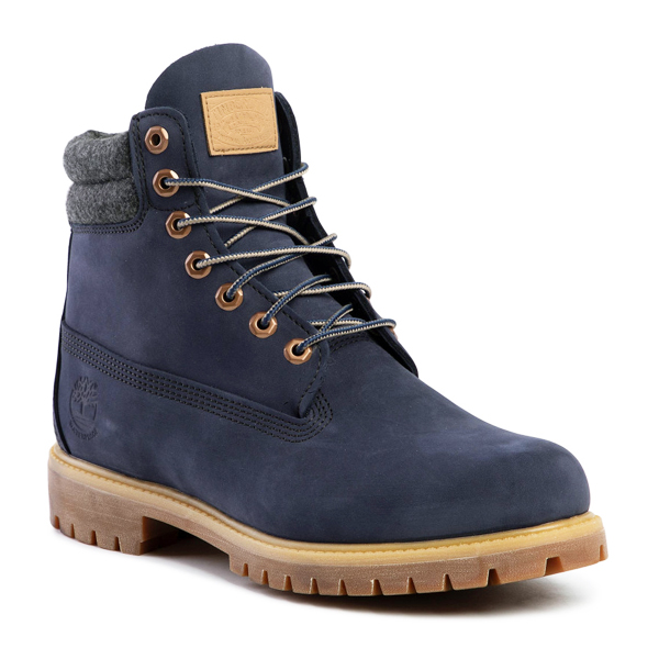 Men’s boots Timberland 6 IN DOUBLE COLLAR BOOT Navy blue – QuasiWear